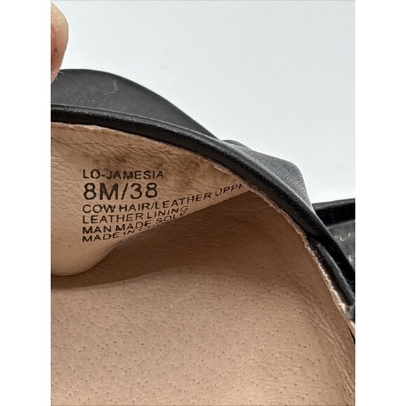 Louise Et Cie Jamesia Leopard Calf Hair Peep Toe Heels Sz 8M Animal Print Chic - Picture 9 of 11